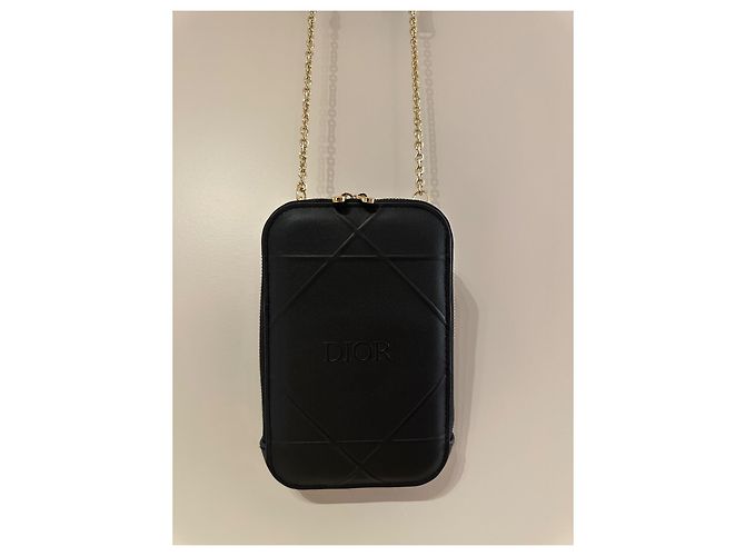 Dior Beauty Uniforme Pochette a Tracolla in Pelle Nera - vista 5