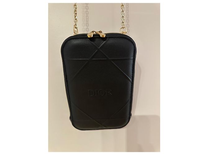 Dior Beauty Uniforme Pochette a Tracolla in Pelle Nera - vista 6