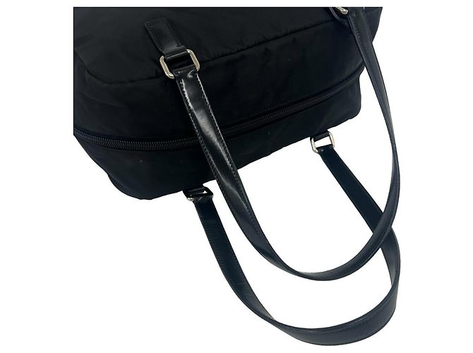 Mini borsa Boston Prada con logo impresso - vista 3