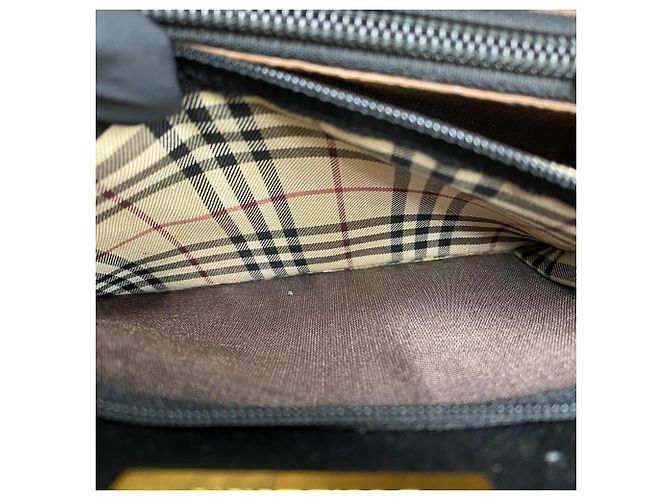 Borsa a mano in pelle Burberry Logo Hardware Nova Check Pattern - vista 9