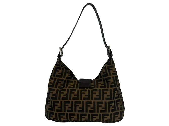 Fendi Vintage Zucca FF Pattern Brown Handtasche - Ansicht 2