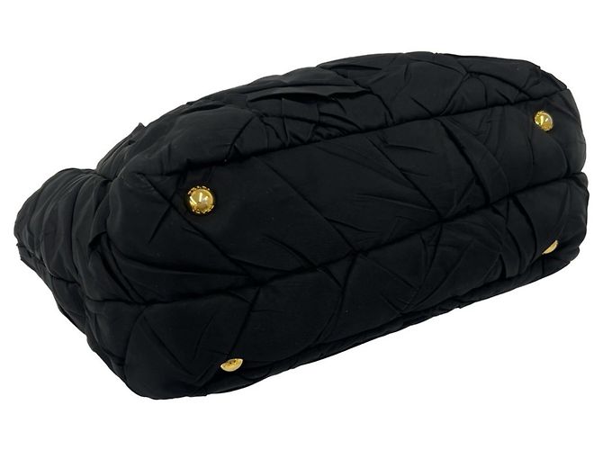 Borsa a tracolla in nylon trapuntato con logo Prada - vista 6