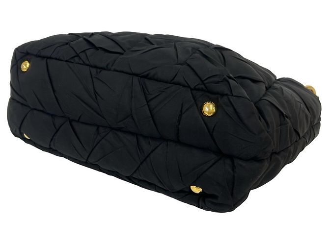 Borsa a tracolla in nylon trapuntato con logo Prada - vista 7