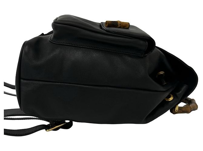 Gucci Vintage Bamboo Leder-Rucksack - Ansicht 5