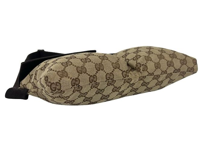 Borsa a tracolla in pelle e tela GG Pattern Gucci - vista 6