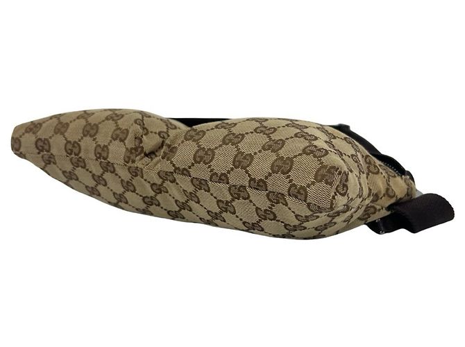 Borsa a tracolla in pelle e tela GG Pattern Gucci - vista 7
