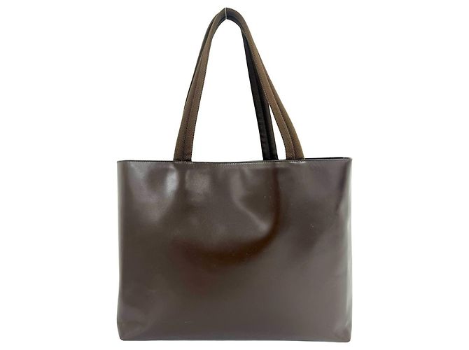 Tote Prada Shopper aus Leder mit ausgestanztem Logo - Ansicht 2