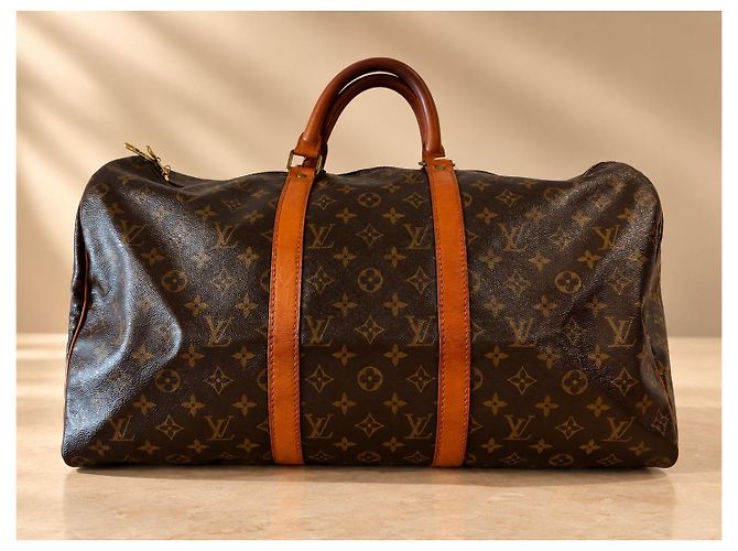 Louis Vuitton Keepall 50 Borsa da Viaggio Monogram Canvas - vista 4