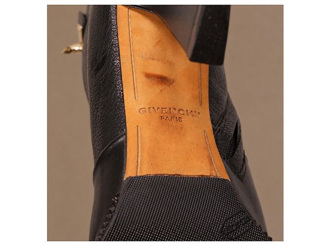 Givenchy Shark Lock Stiefeletten aus Leder - Schwarz - Ansicht 13
