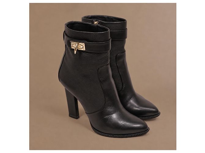 Givenchy Shark Lock Stiefeletten aus Leder - Schwarz - Ansicht 2