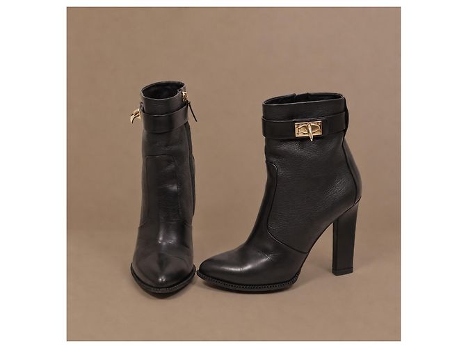 Givenchy Shark Lock Stiefeletten aus Leder - Schwarz - Ansicht 3