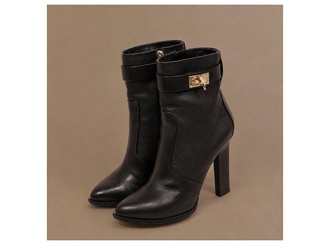 Givenchy Shark Lock Stiefeletten aus Leder - Schwarz - Ansicht 6