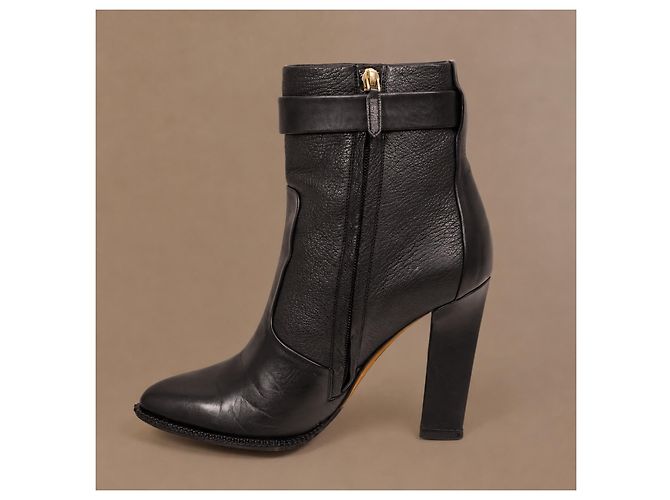 Givenchy Shark Lock Stiefeletten aus Leder - Schwarz - Ansicht 7