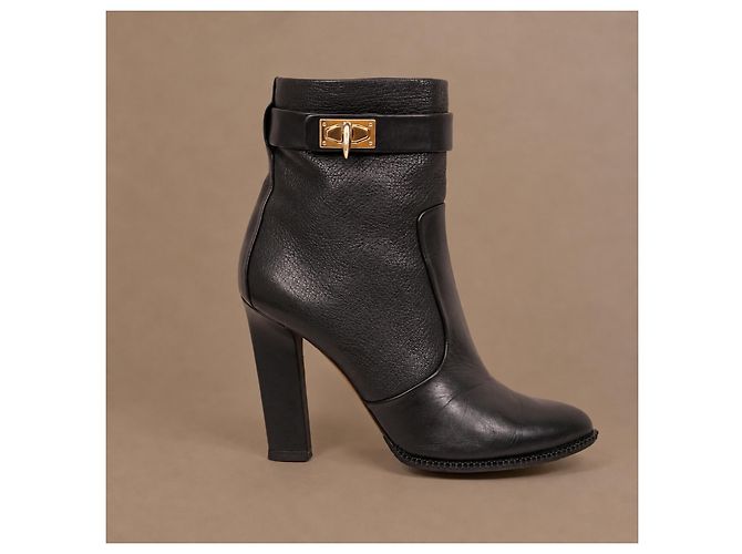 Givenchy Shark Lock Stiefeletten aus Leder - Schwarz - Ansicht 8
