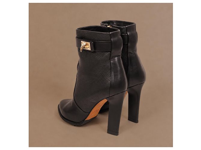 Givenchy Shark Lock Stiefeletten aus Leder - Schwarz - Ansicht 9