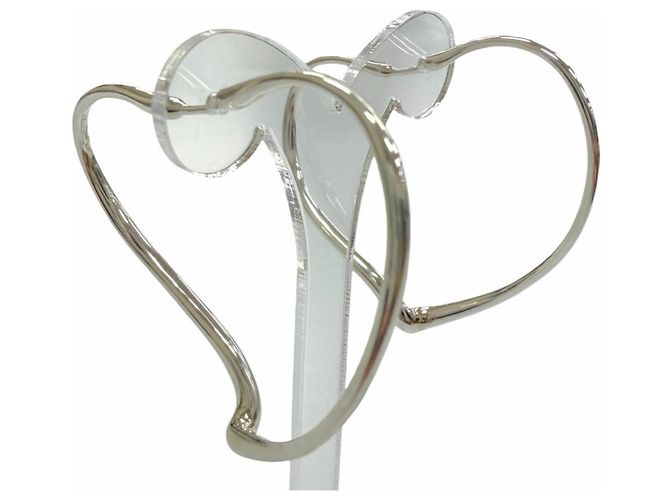 Autre Marque Orecchini a cerchio Tiffany Open Heart - vista 4