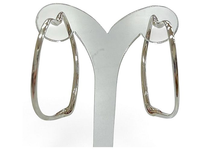 Autre Marque Orecchini a cerchio Tiffany Open Heart - vista 5
