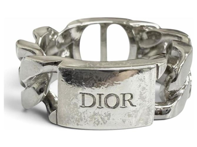 Anello a Fascia Argento Dior Homme R0977HOMST - vista 5