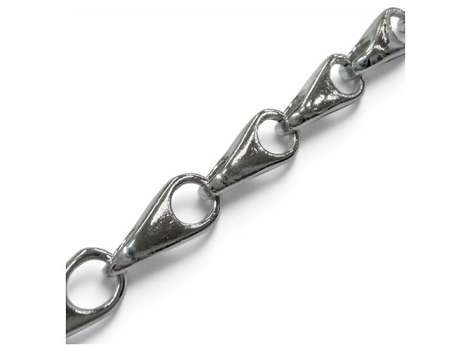 Collana lunga GUCCI Vintage Teardrop Link Chain 925 - vista 2