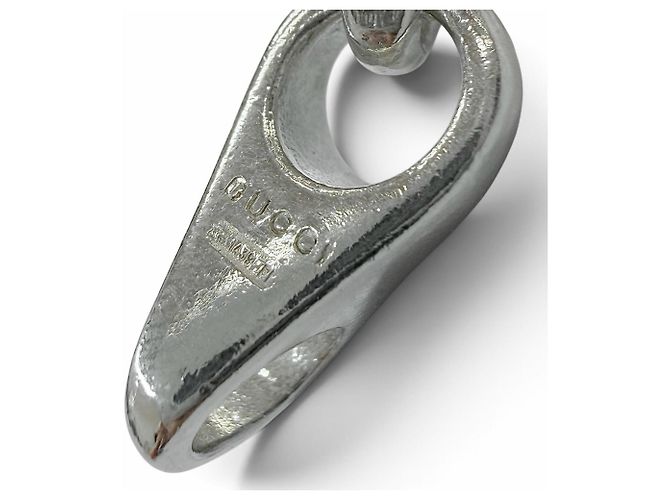 Collana lunga GUCCI Vintage Teardrop Link Chain 925 - vista 4