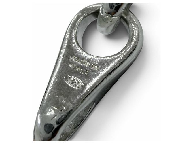 Collana lunga GUCCI Vintage Teardrop Link Chain 925 - vista 5
