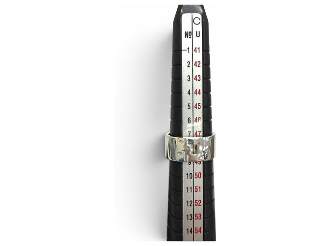 Hermès Anello Hermes Vintage SV925 750 New Hercules H Logo - vista 10