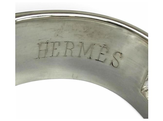 Hermès Anello Hermes Vintage SV925 750 New Hercules H Logo - vista 7