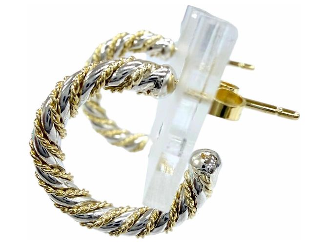 Autre Marque Orecchini a cerchio Tiffany & Co. Combination Twist Chain - vista 3