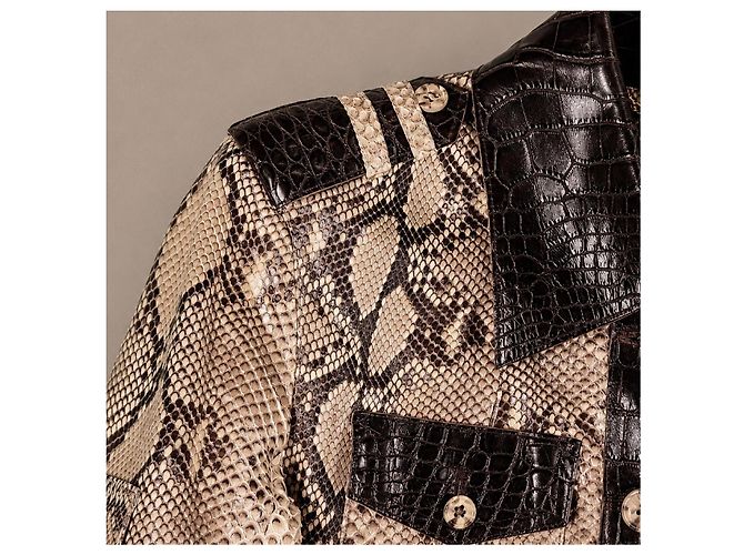 Dolce & Gabbana Python- und Alligatorlederjacke - Ansicht 11