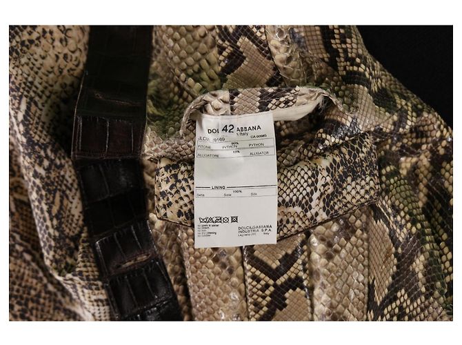 Dolce & Gabbana Python- und Alligatorlederjacke - Ansicht 15