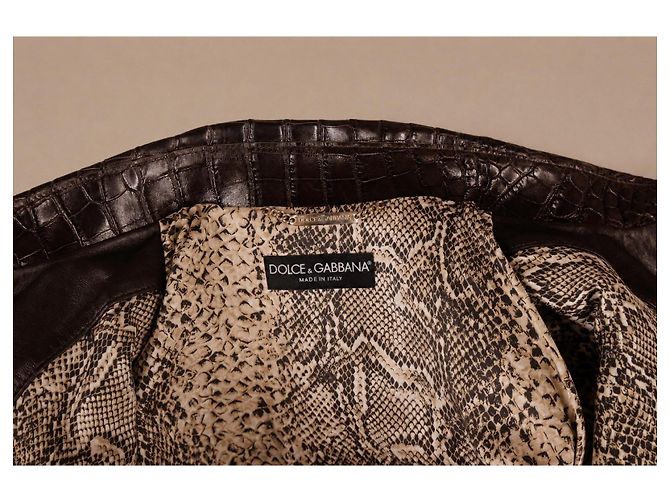 Dolce & Gabbana Python- und Alligatorlederjacke - Ansicht 18