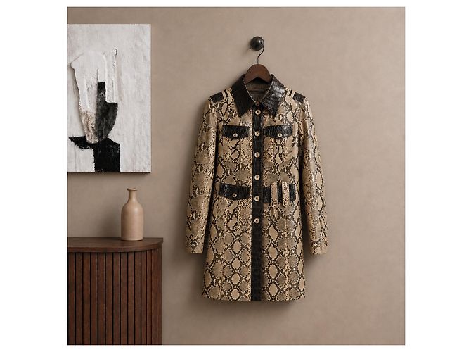Dolce & Gabbana Python- und Alligatorlederjacke - Ansicht 2