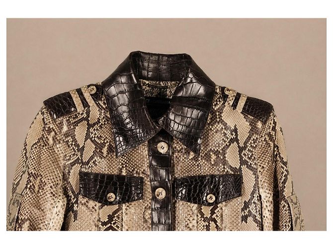 Dolce & Gabbana Python- und Alligatorlederjacke - Ansicht 7