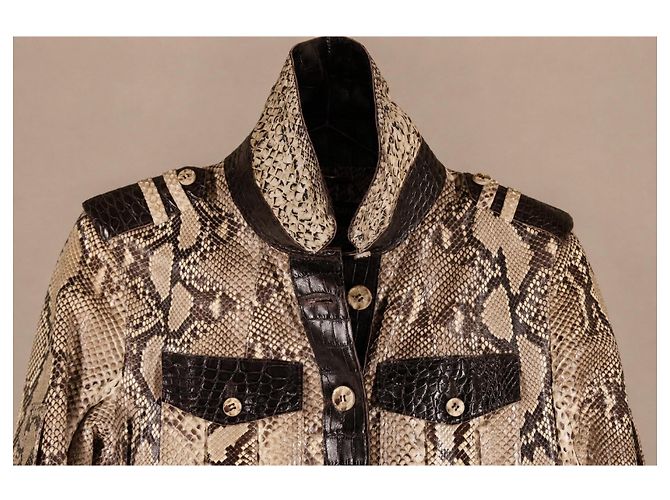 Dolce & Gabbana Python- und Alligatorlederjacke - Ansicht 9