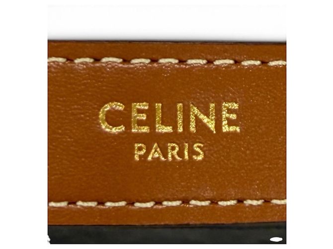 Céline Borsa a tracolla Celine Ava in pelle marrone - vista 8
