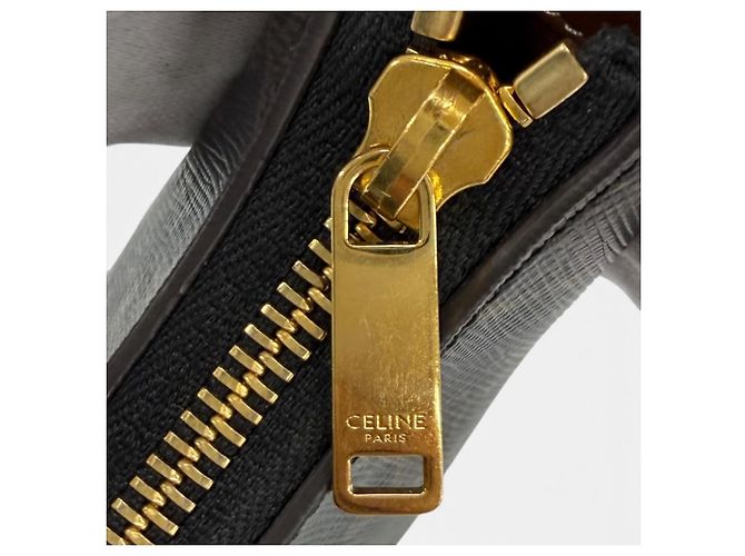 Céline Borsa a tracolla Celine Ava in pelle marrone - vista 9