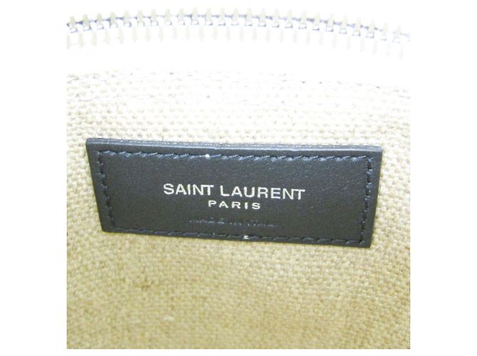 Autre Marque Borsa a tracolla Saint Laurent in tela e pelle - vista 17