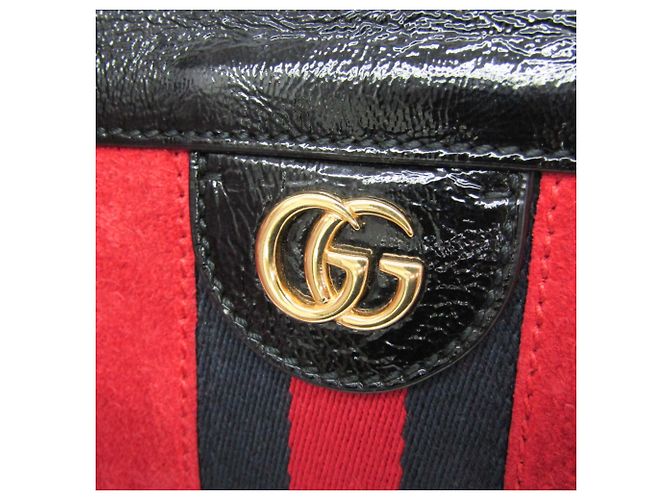 Borsa a tracolla Gucci Ophidia 503877 da donna in pelle e camoscio - vista 11