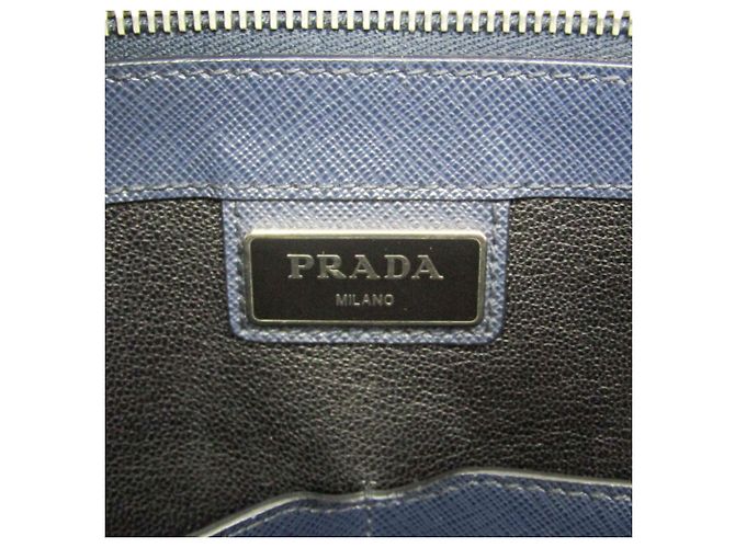 Borsetta in pelle da uomo Prada Saffiano VR0078 - vista 18