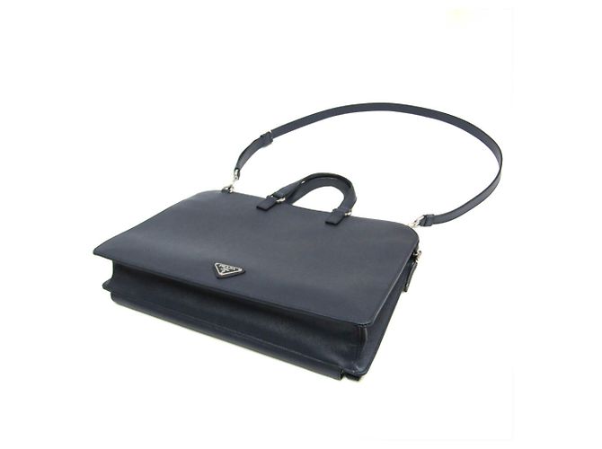 Borsetta in pelle da uomo Prada Saffiano VR0078 - vista 2