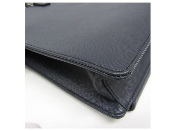 Borsetta in pelle da uomo Prada Saffiano VR0078 - vista 5