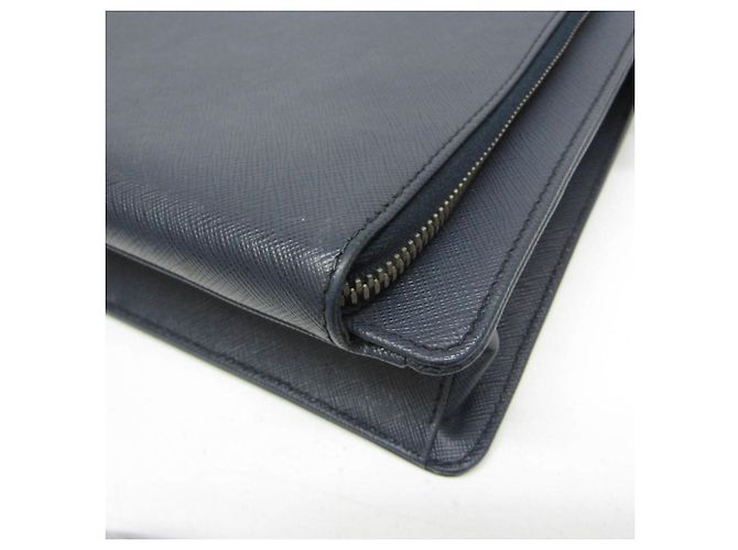 Borsetta in pelle da uomo Prada Saffiano VR0078 - vista 6