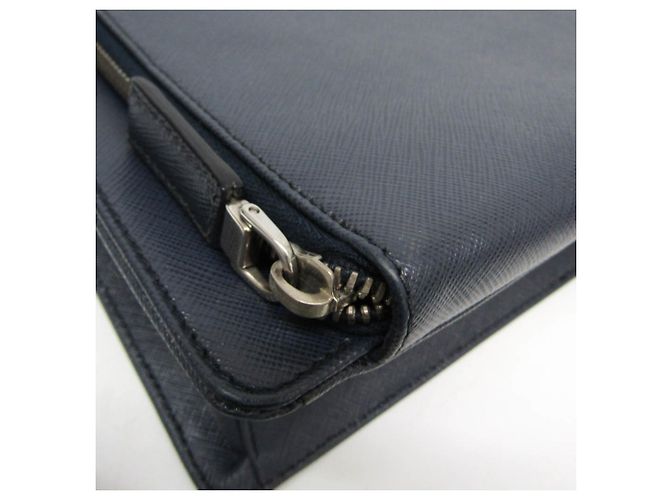 Borsetta in pelle da uomo Prada Saffiano VR0078 - vista 7