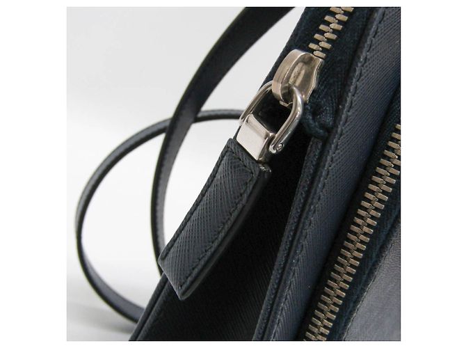 Borsetta in pelle da uomo Prada Saffiano VR0078 - vista 8