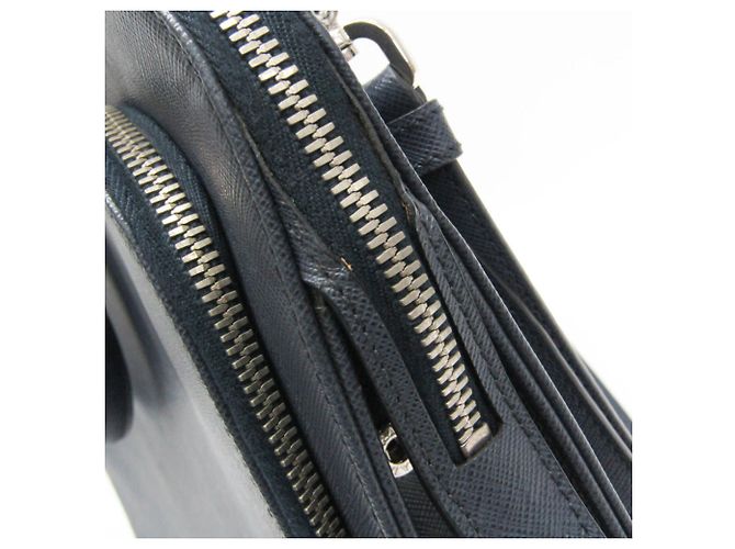 Borsetta in pelle da uomo Prada Saffiano VR0078 - vista 9