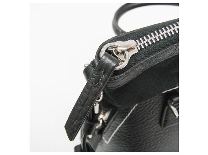 Maison Martin Margiela Borsa Maison Margiela in pelle nera e tela - vista 11