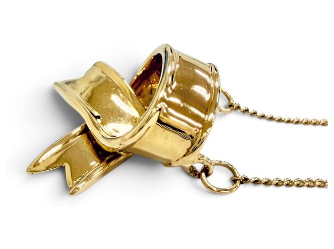 Autre Marque Collana Tiffany Vintage con motivo a nastro e croce - vista 4
