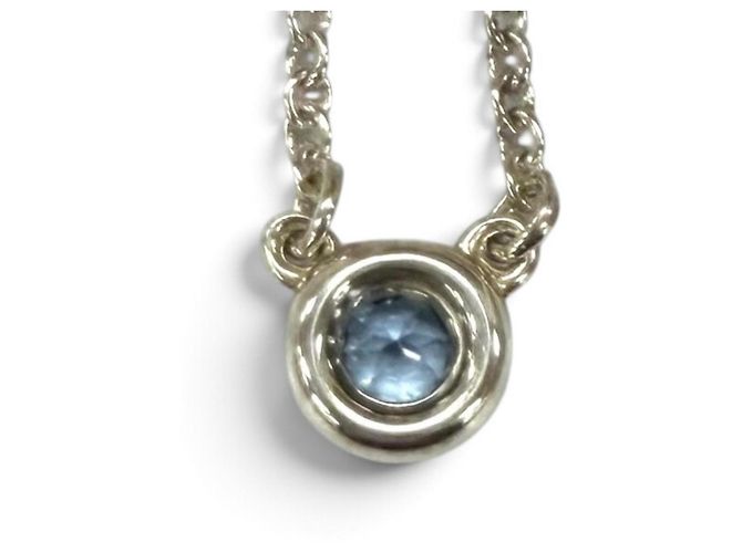 Autre Marque Collana con pendente Aquamarine Elsa Peretti di Tiffany & Co. - vista 3