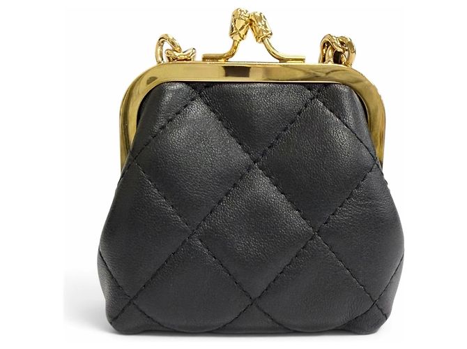 Chanel Coco Mark Mini Chain Schultertasche aus Lammleder gesteppt - Ansicht 3