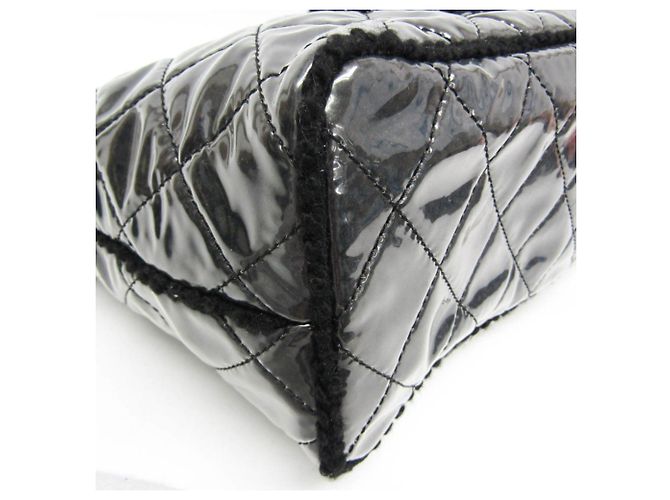 Borsa a tracolla Chanel in Toile vernice con catena A47155 - vista 6